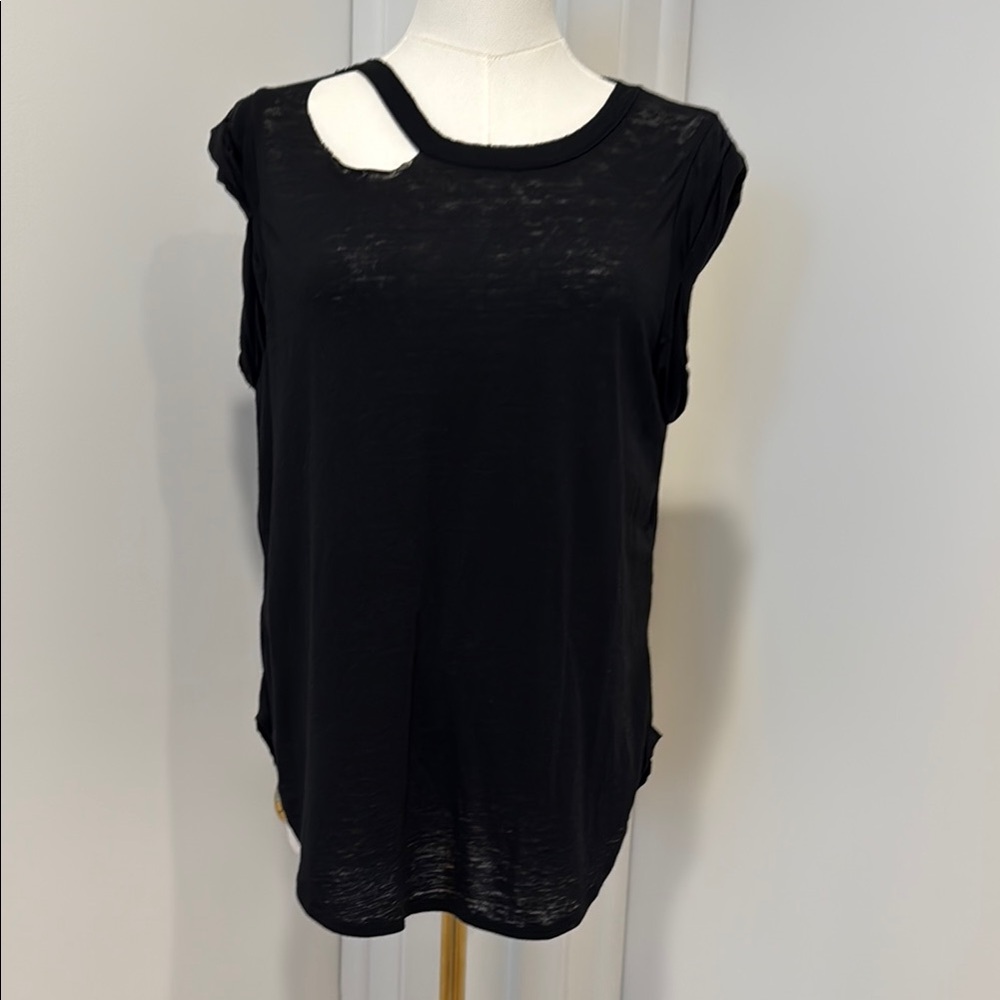 Chaser Black Women's Top with Unique Cutout